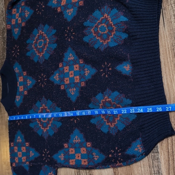 Vintage Warren Scott Wool Blend Crewneck Old Man Sweater Size Large Patterned - Picture 11 of 11